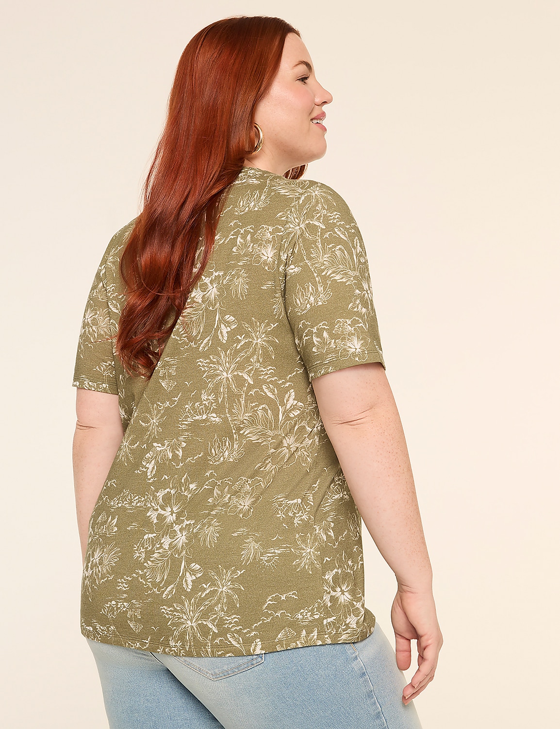 Perfect Sleeve V-Neck Tee Product Image 2