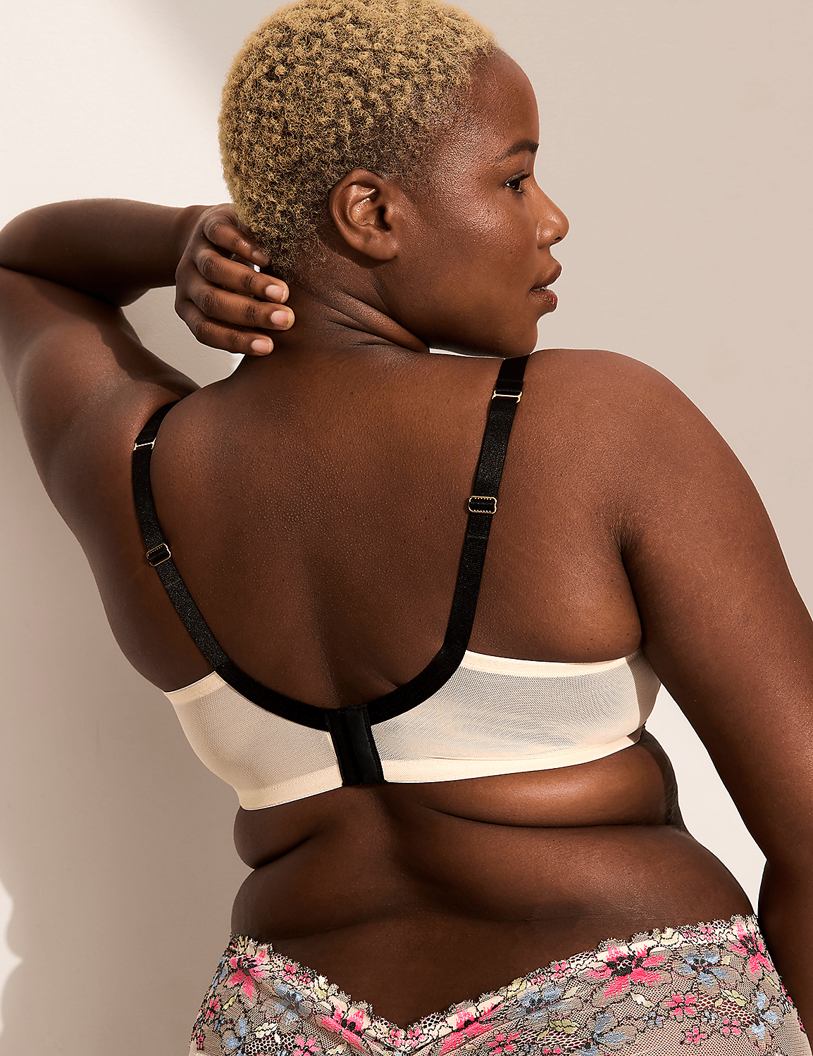Unlined Floral Lace Balconette Bra Product Image 3