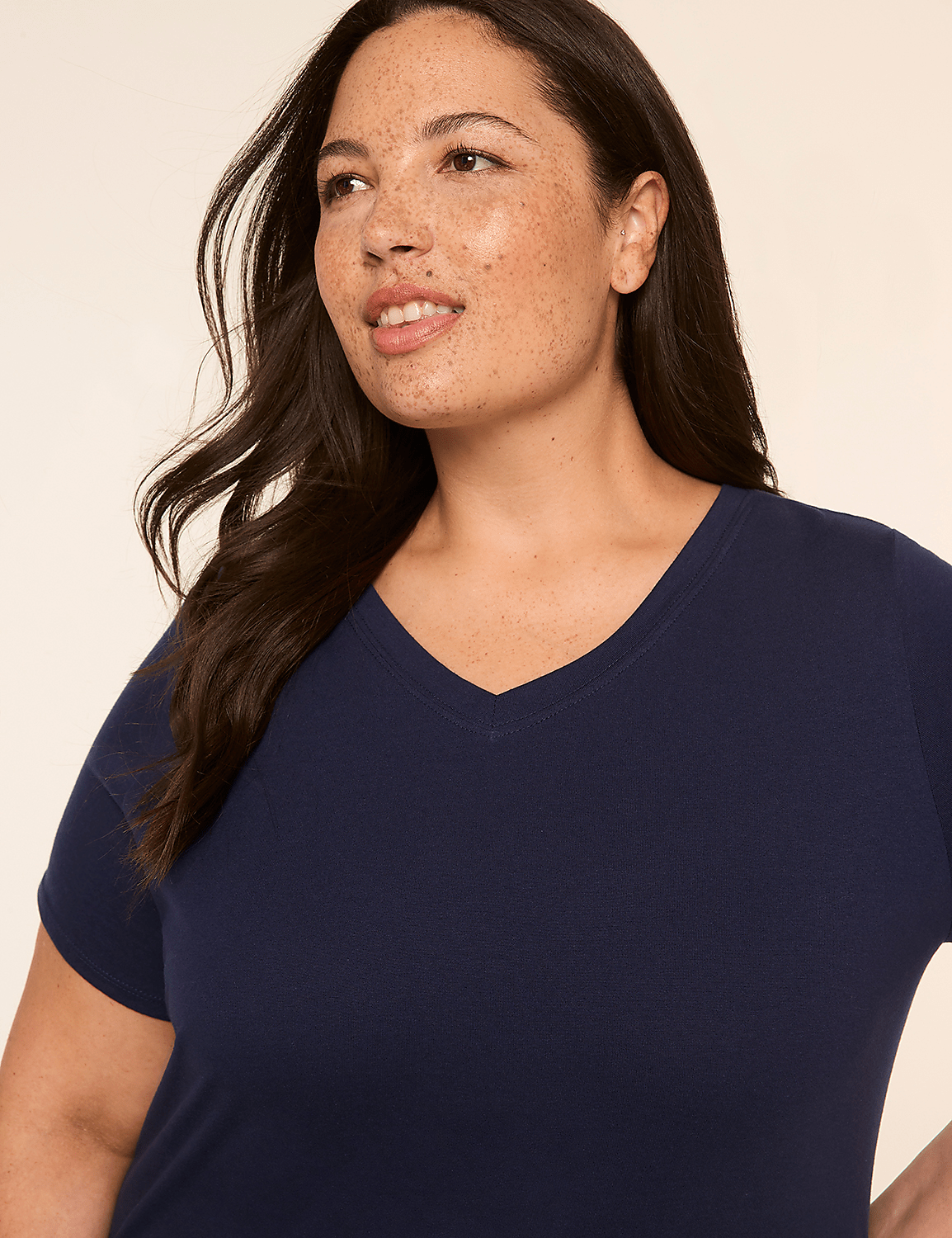 Comfy Cotton V-Neck Tunic Tee & Legging PJ Set Product Image 4