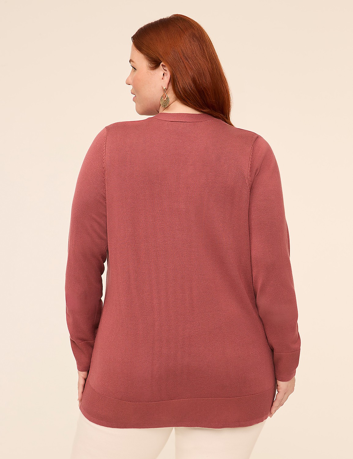 Modern Long-Sleeve Open-Front Cardigan Product Image 2