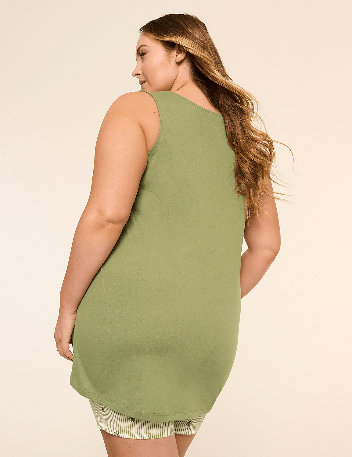 Comfy Cotton Tunic Tank & Bike Short PJ Set Product Image 2