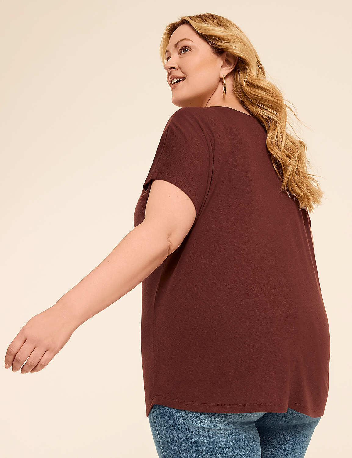 EveryWear Brushed Crew-Neck Tee Product Image 2