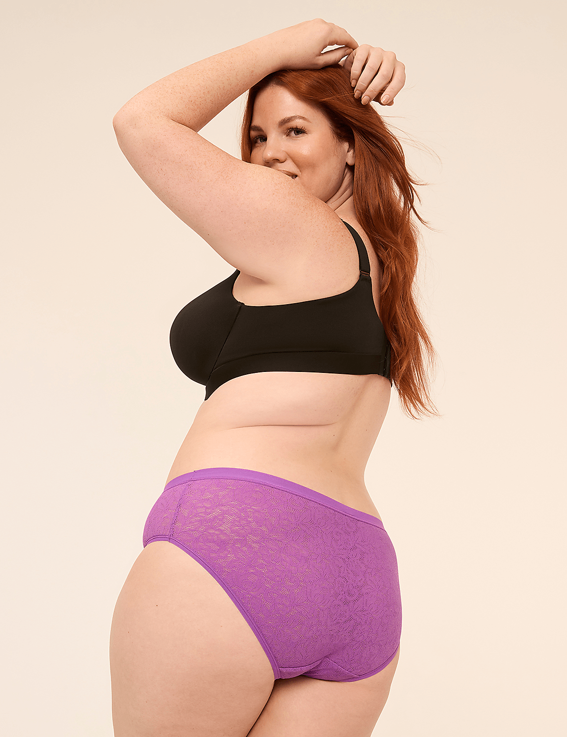 Tailored Stretch Lace Hipster Panty Product Image 2