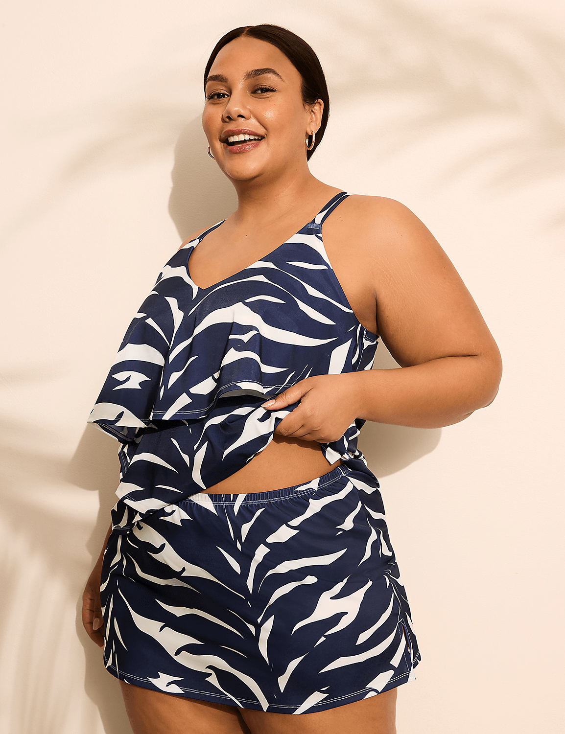 No-Wire Three-Tier Tankini Top Product Image 6