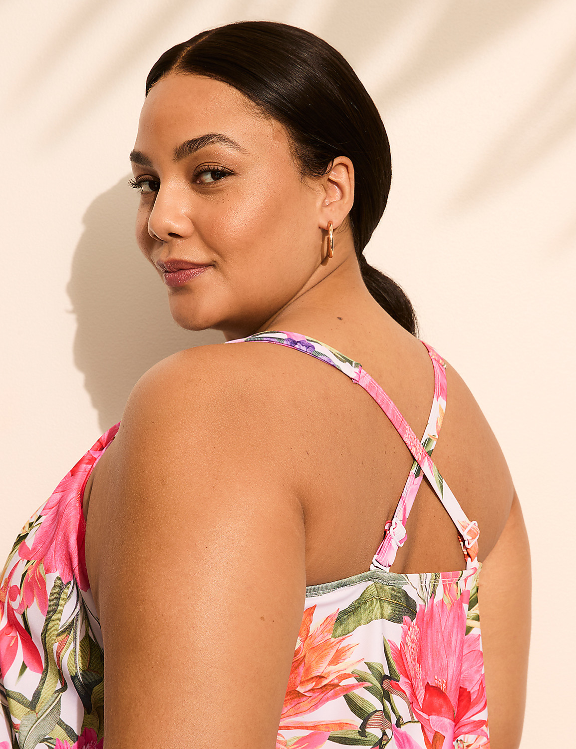 Underwire V-Neck Unlined Tankini Product Image 5