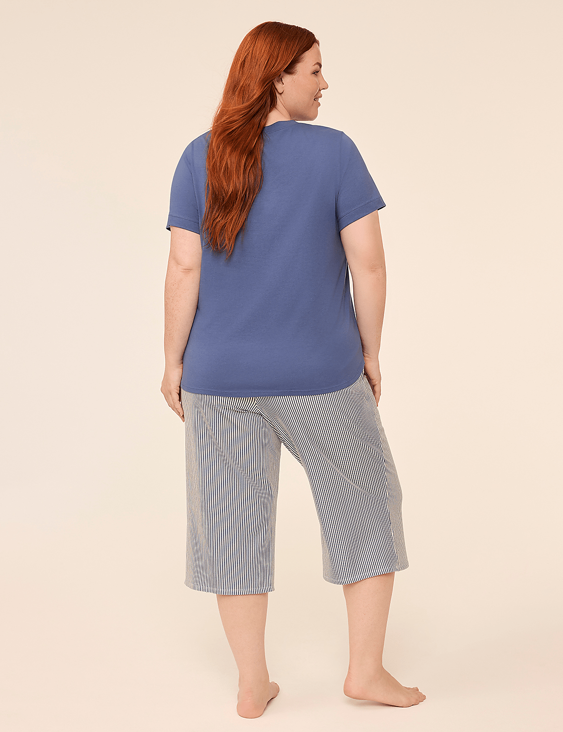 Comfy Cotton Tee & Crop Pant PJ Set Product Image 2