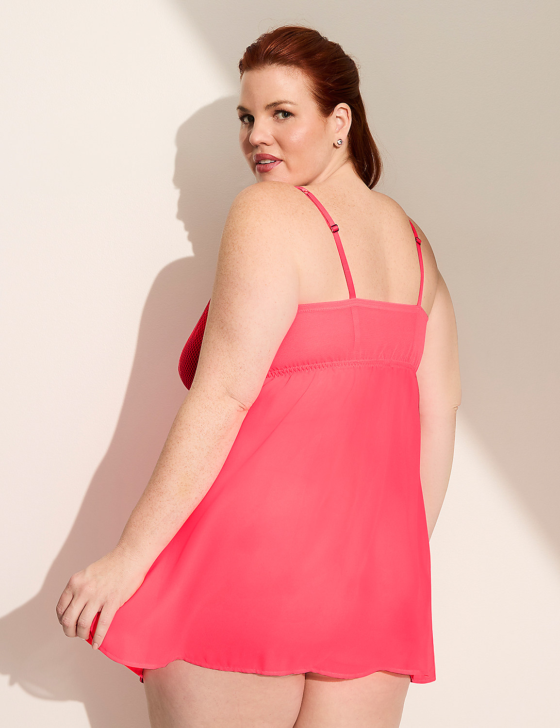 Fishnet Lace No-Wire Babydoll Product Image 3