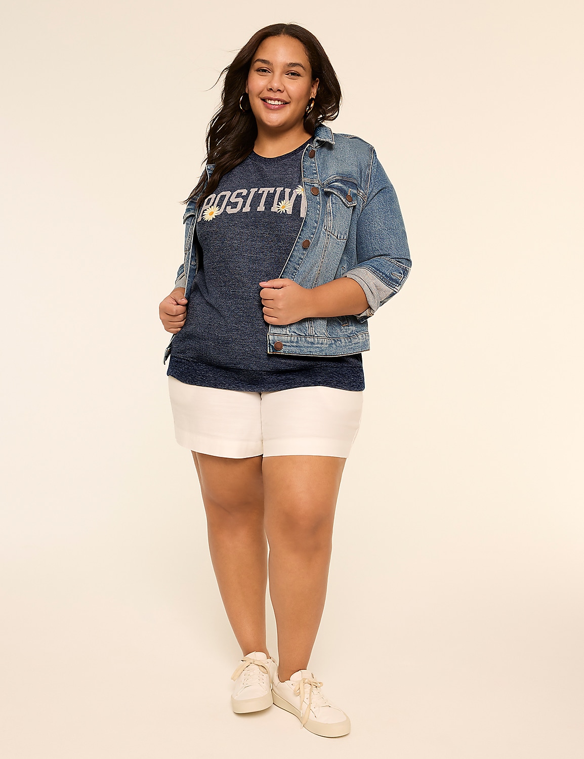 Short-Sleeve Positive Graphic Sweatshirt Product Image 3