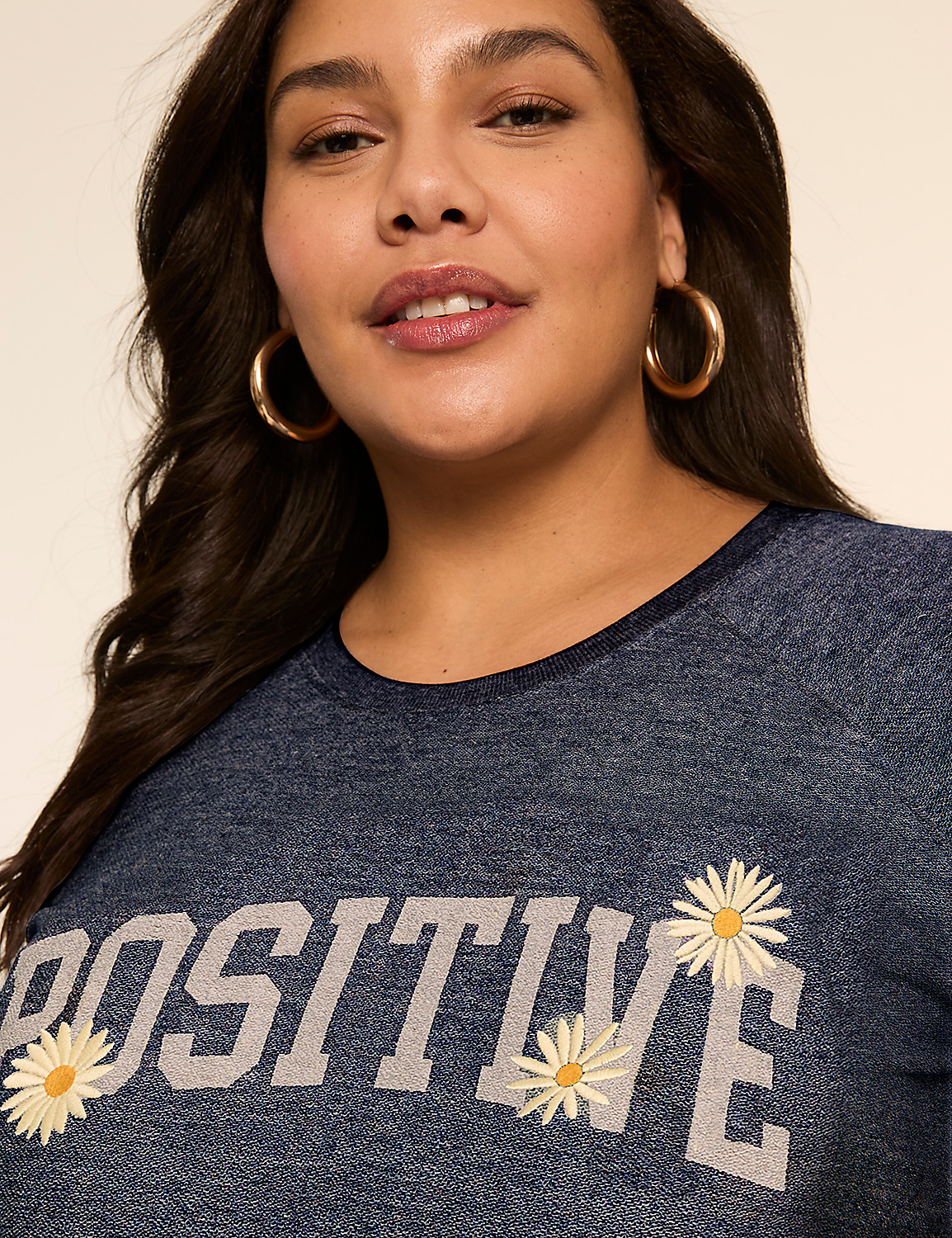 Short-Sleeve Positive Graphic Sweatshirt Product Image 5