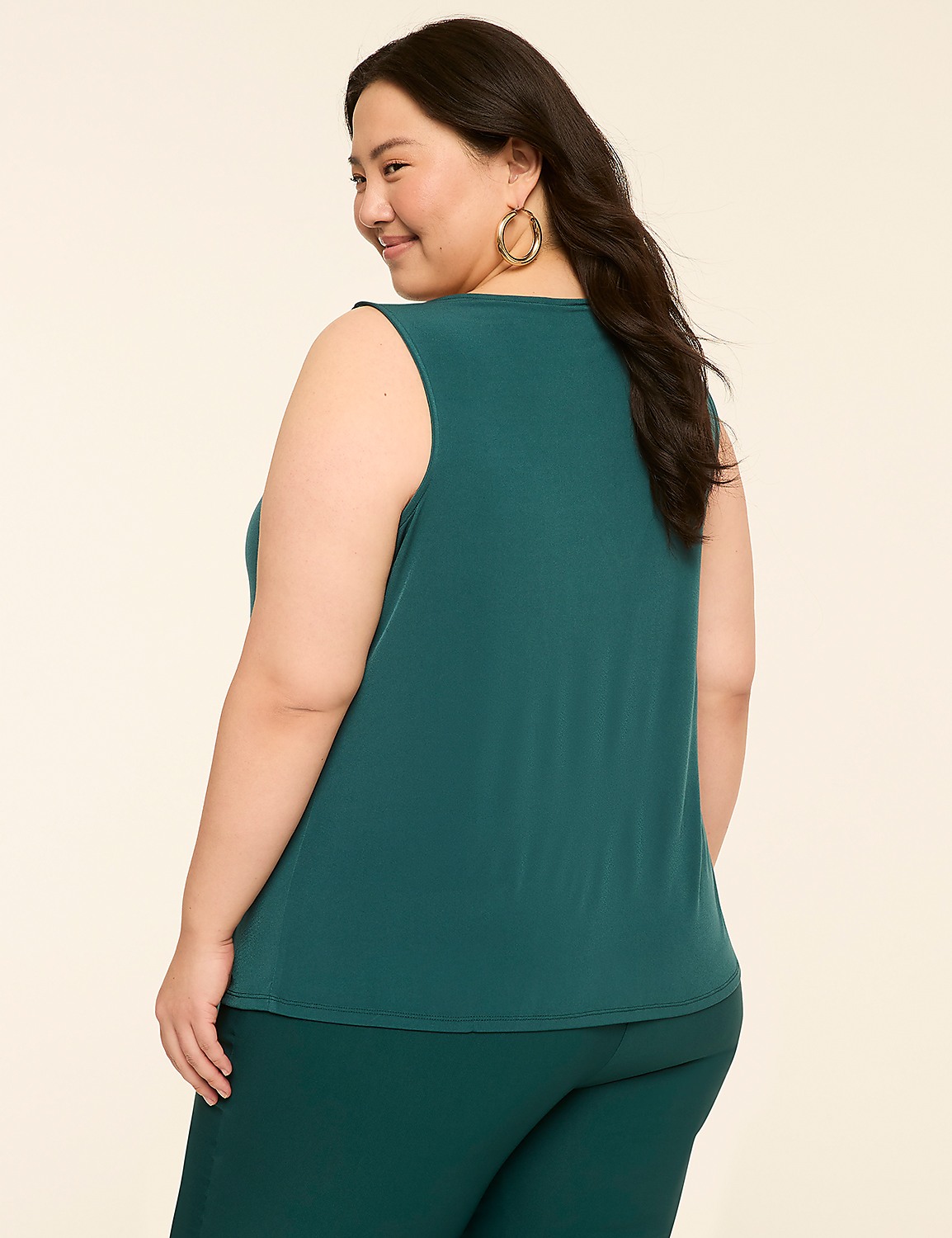 Swing Sleeveless Pleat-Front Top Product Image 2