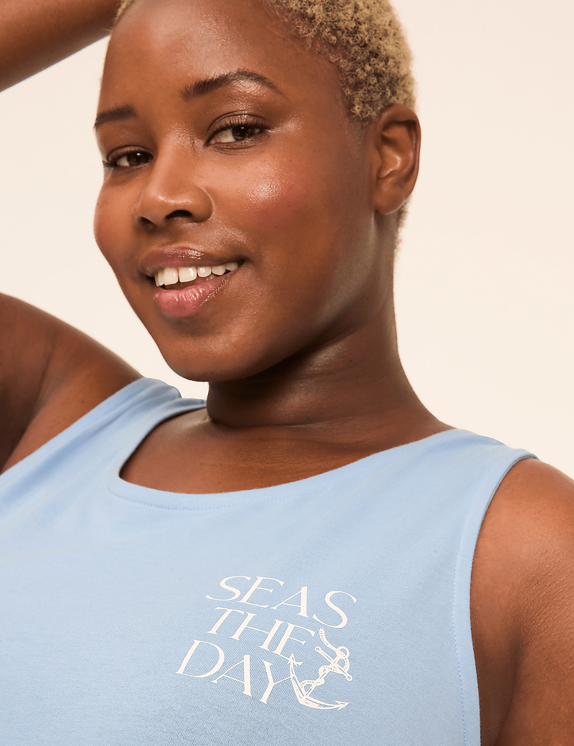 Comfy Cotton Tunic Tank & Bike Short PJ Set Product Image 3