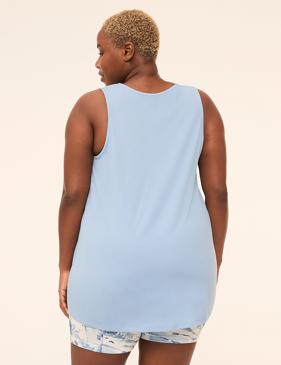 Comfy Cotton Tunic Tank & Bike Short PJ Set Product Image 7