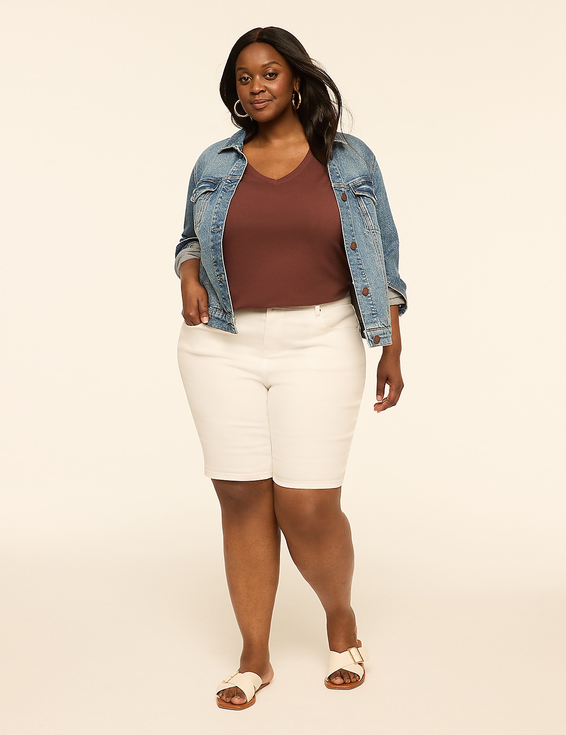 Perfect Sleeve V-Neck Tee Product Image 3