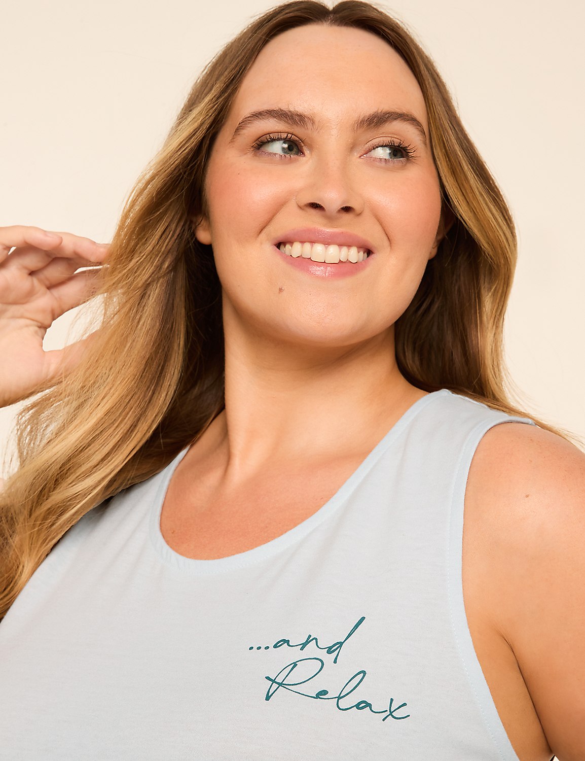 Comfy Cotton Tunic Tank & Bike Short PJ Set Product Image 4