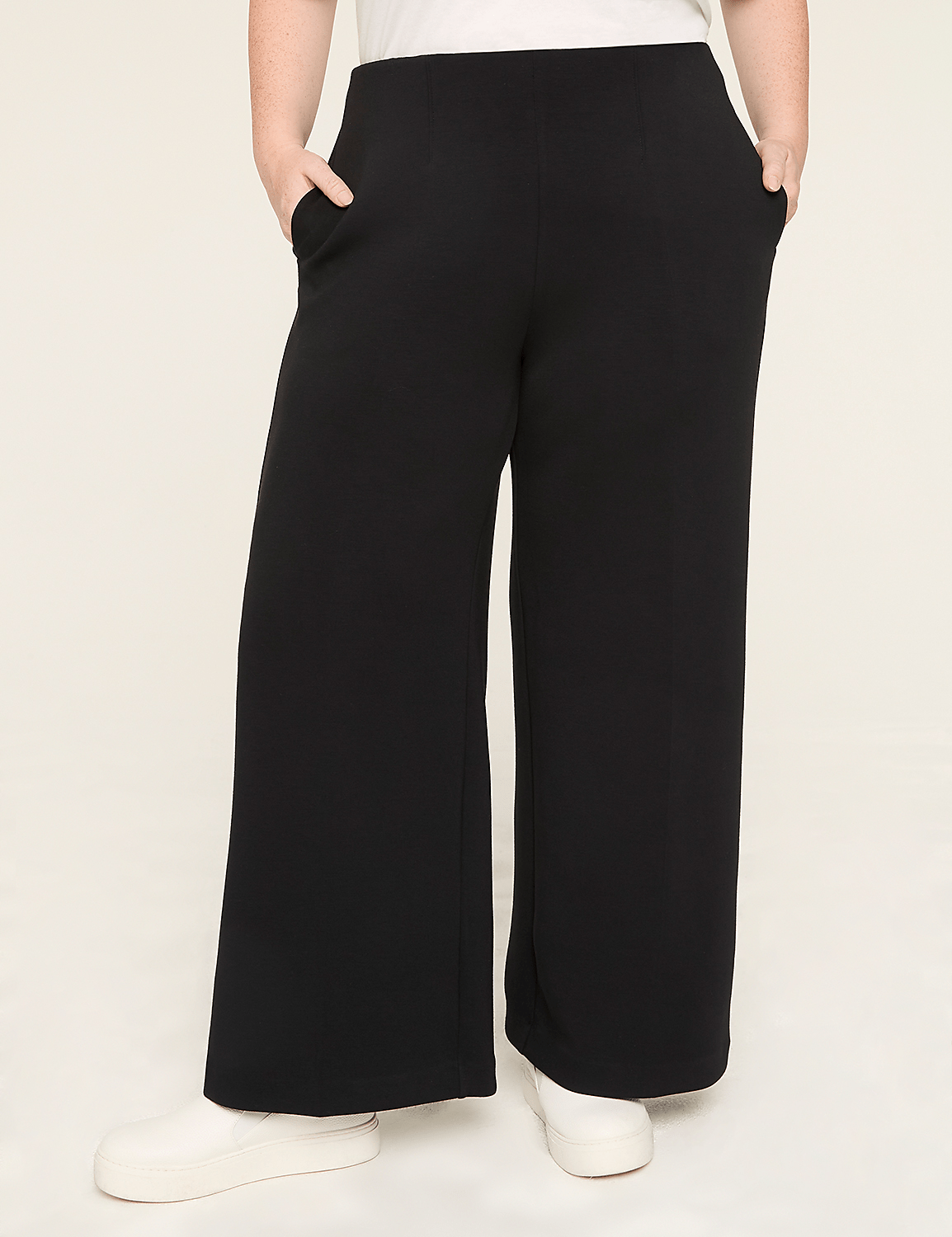 Journey Knit High-Rise Wide Leg Pant Product Image 1