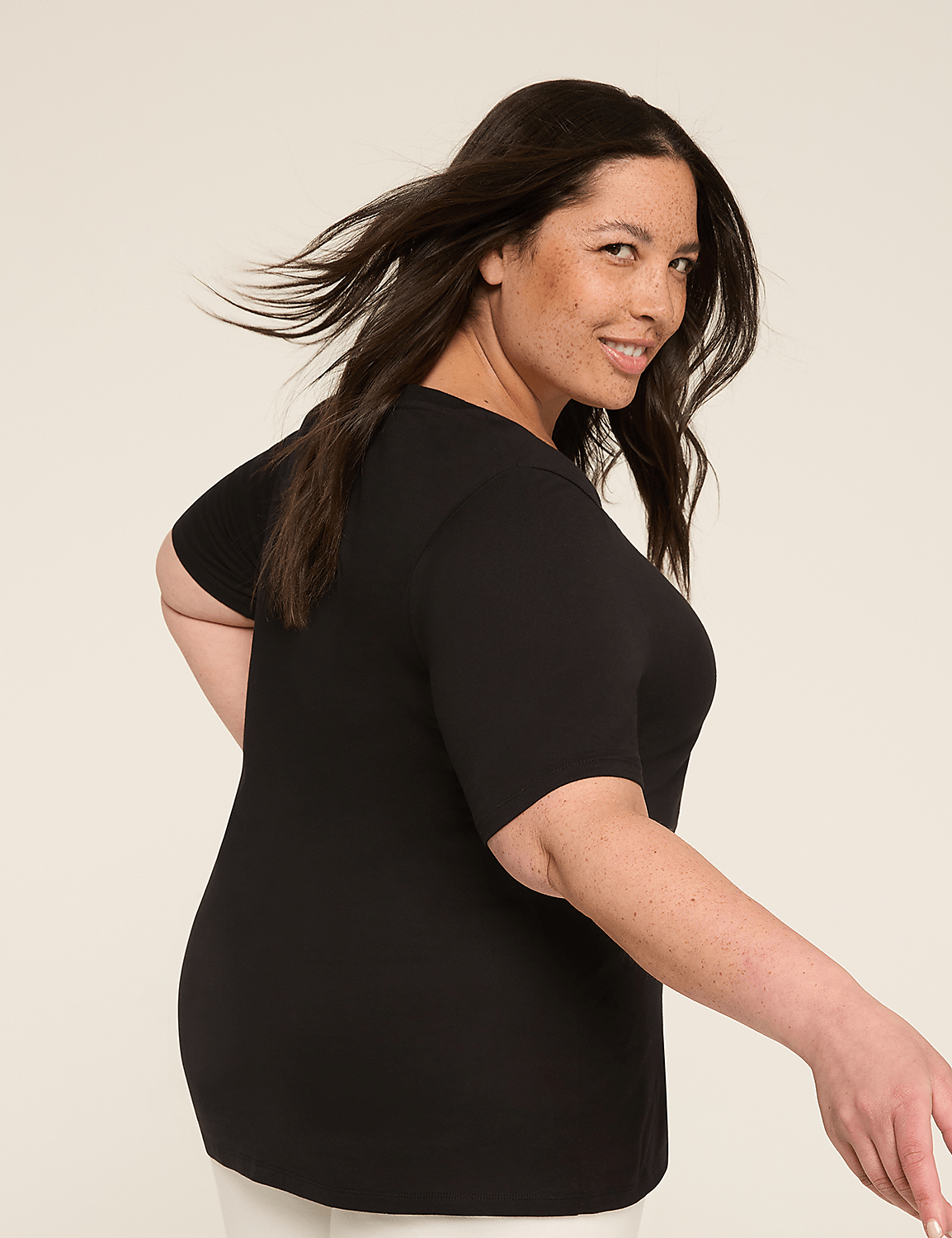 Perfect Sleeve V-Neck Tee Product Image 1