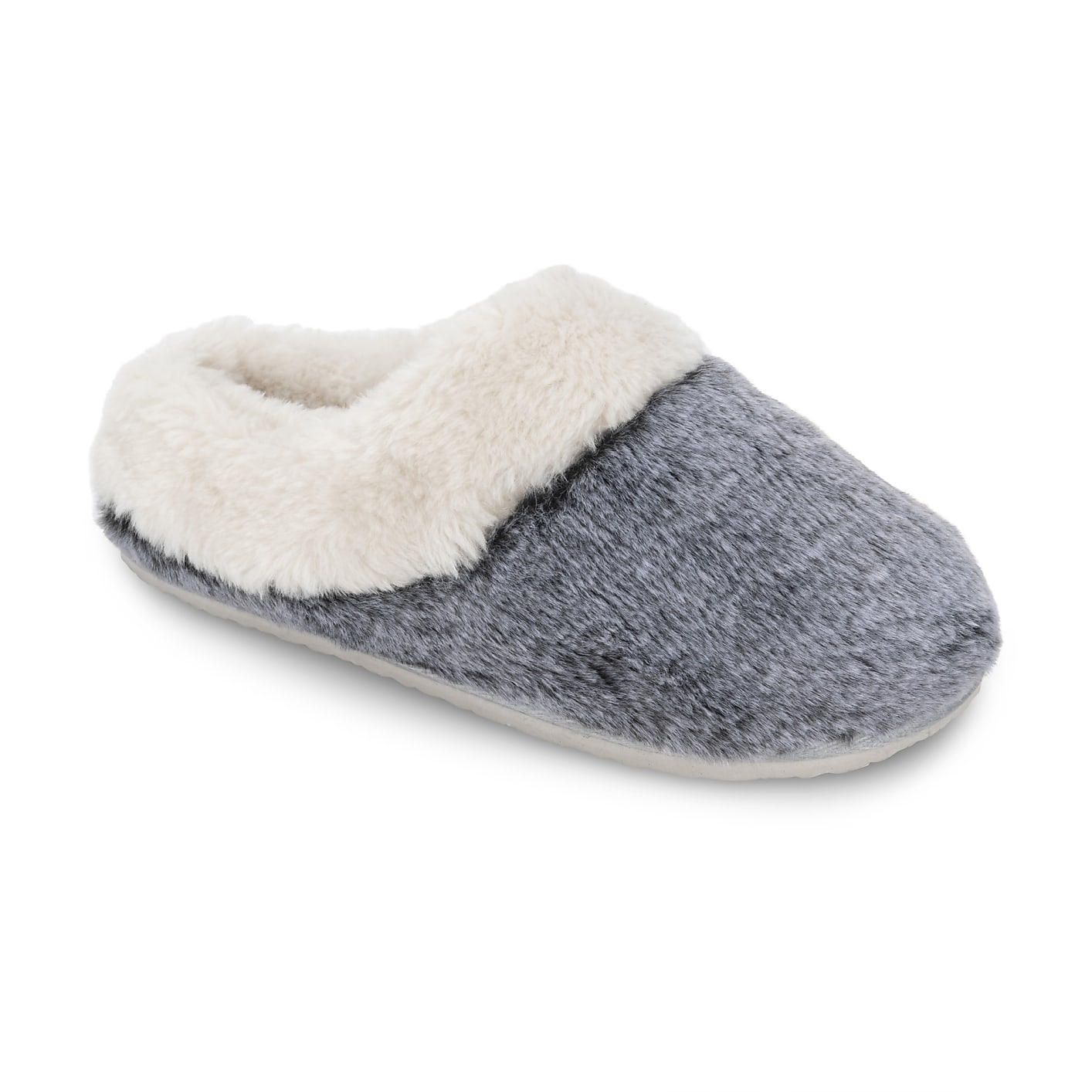 Lemon Tipped Fur Scuff Slipper Product Image 1