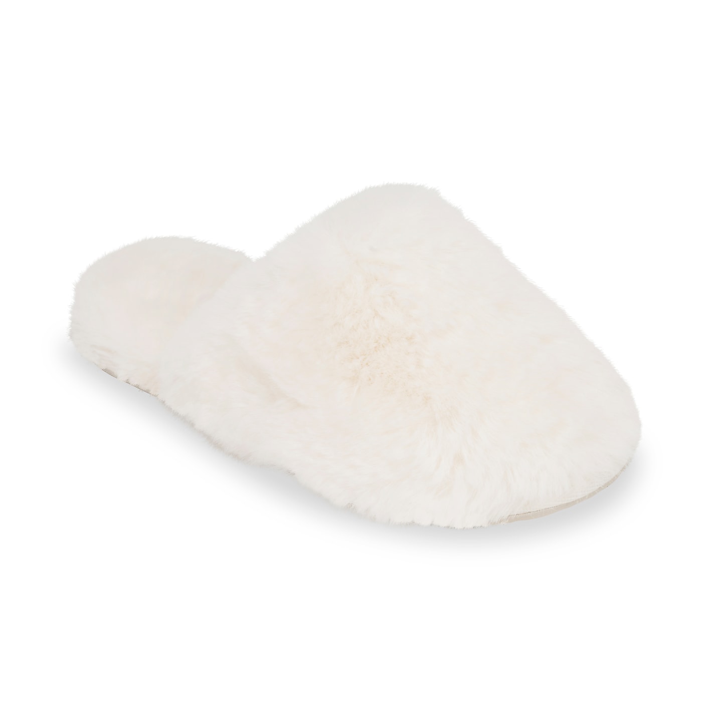 Lemon Lux Faux-Fur Slide Slipper Product Image 1