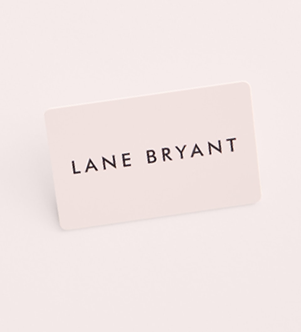 The image shows a simple white business card with the text "LANE BRYANT" printed in black lettering. Product Image 1