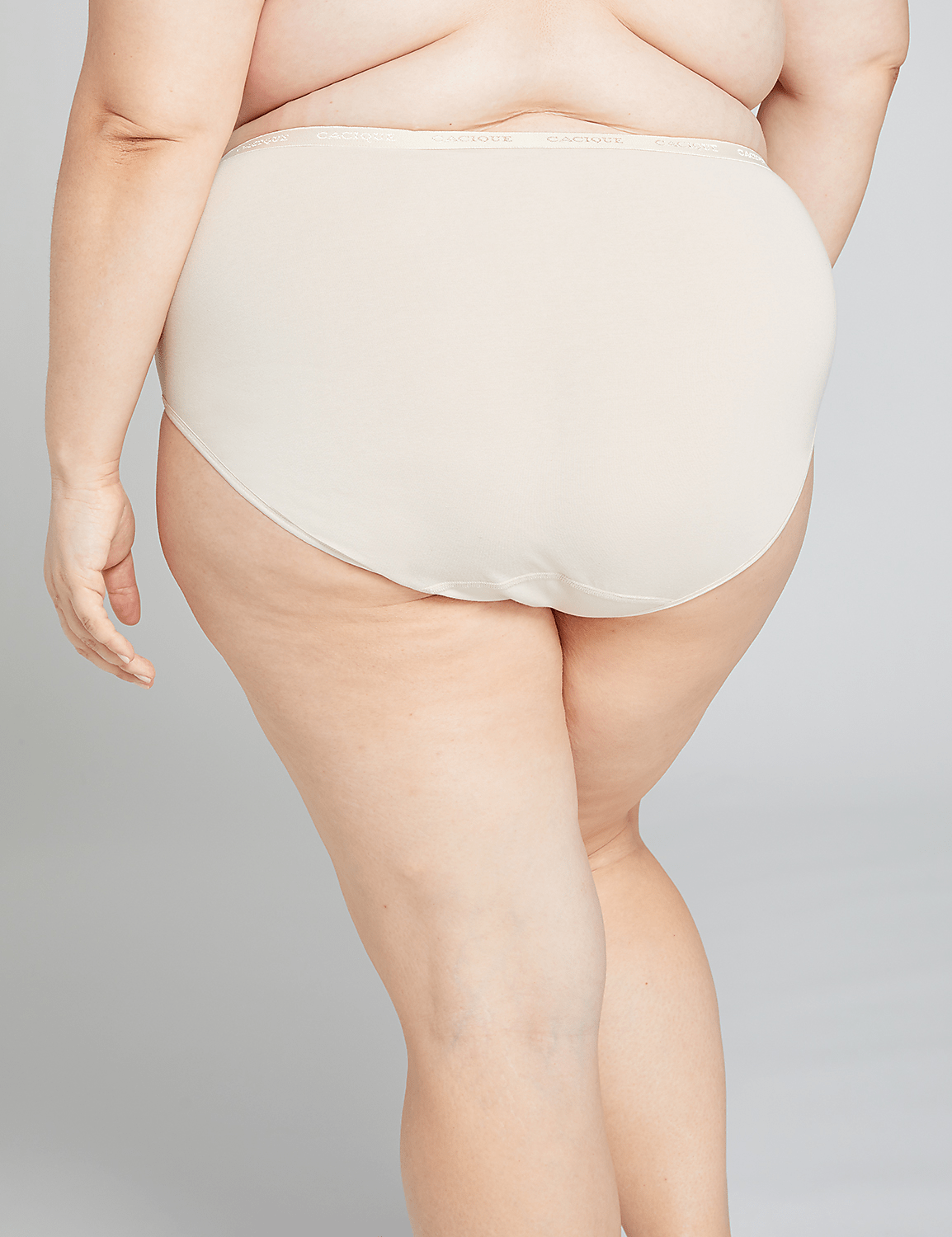 Cotton High-Leg Brief Panty Product Image 2