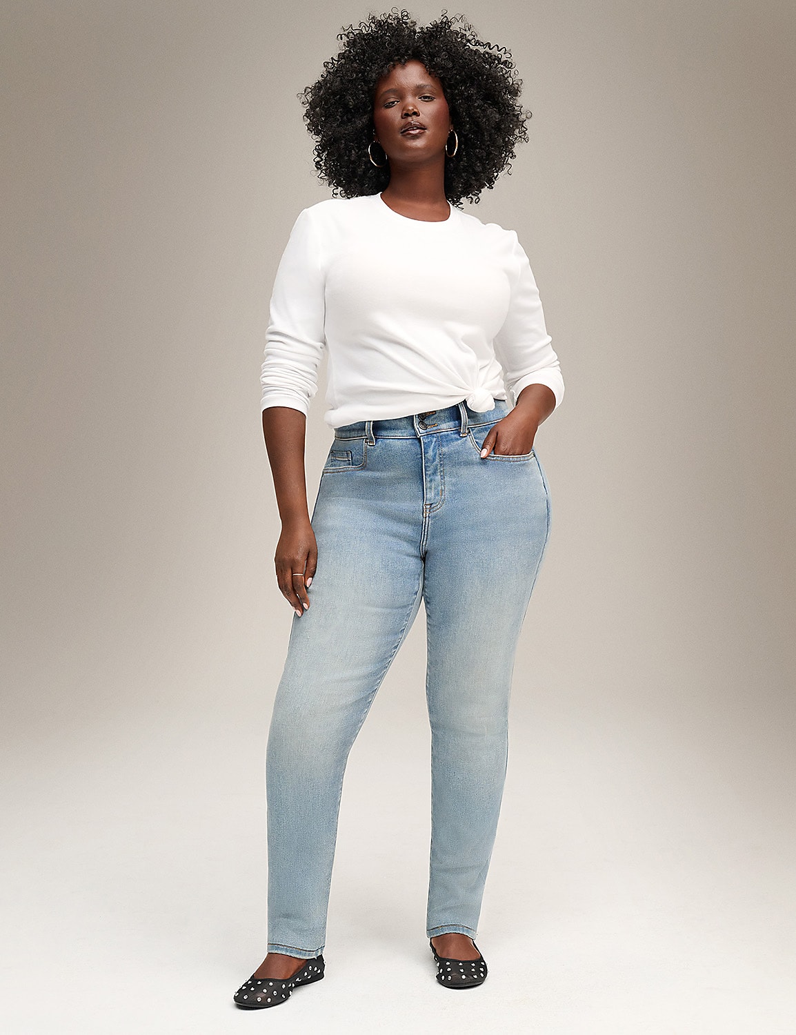 Tighter Tummy Fit High-Rise Straight Jean Product Image 4