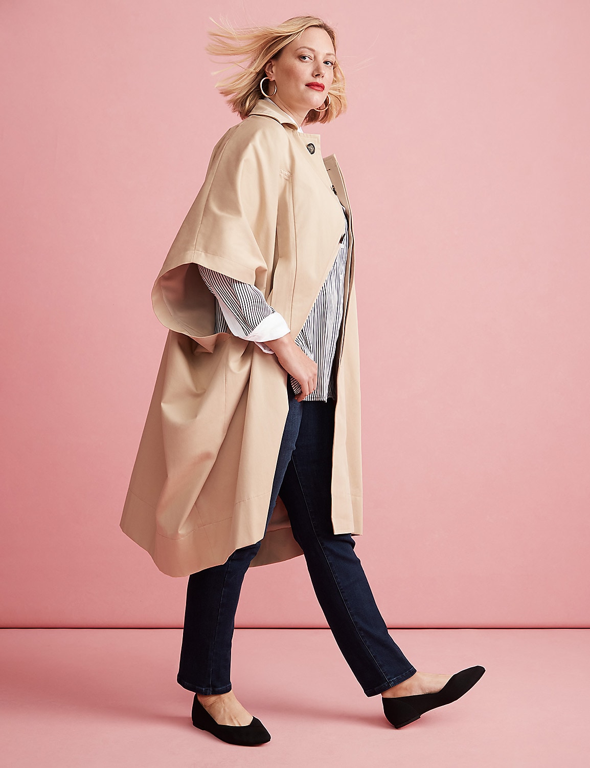 Oversized Trench Poncho Product Image 4