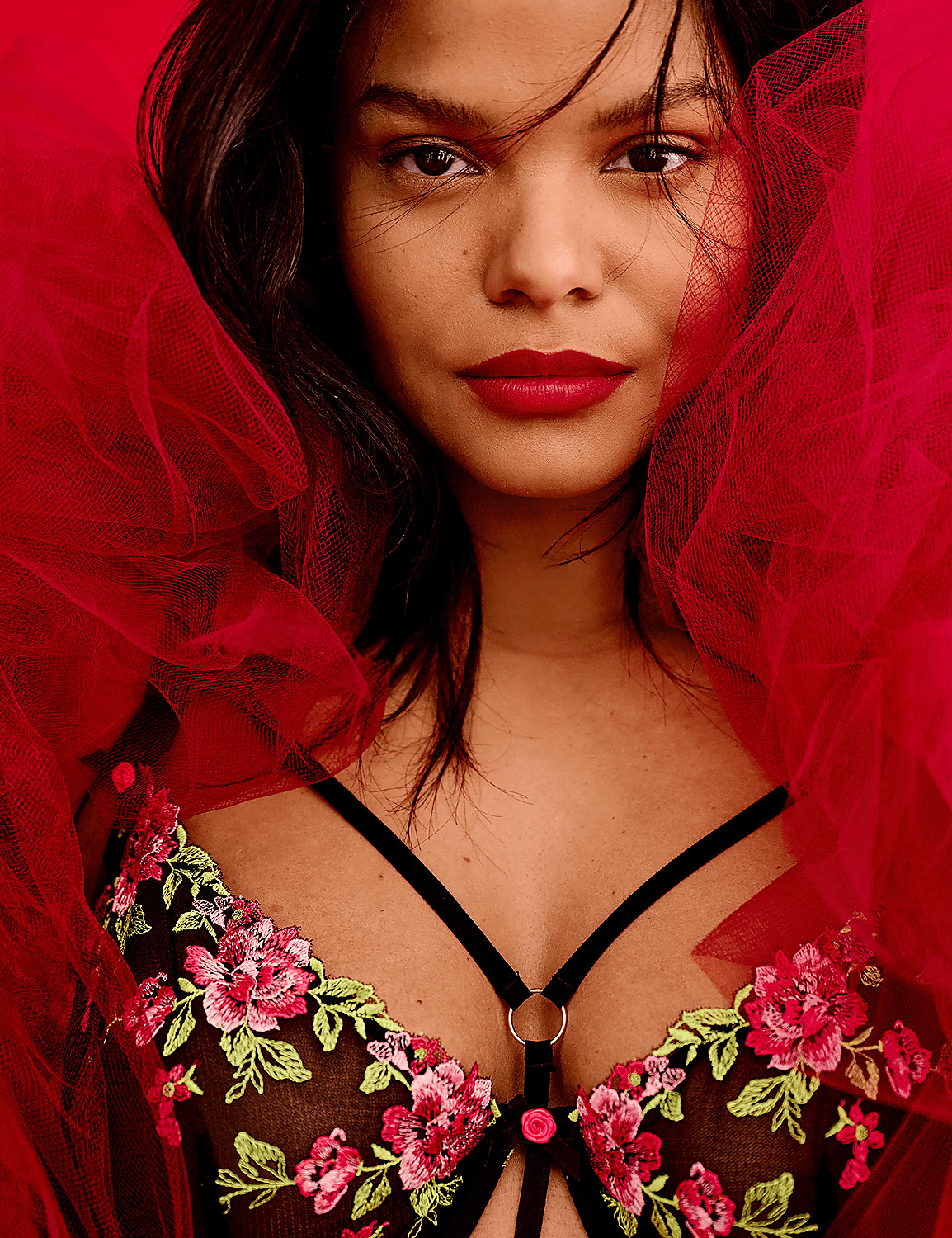 Embroidered Unlined Balconette Bra Product Image 5