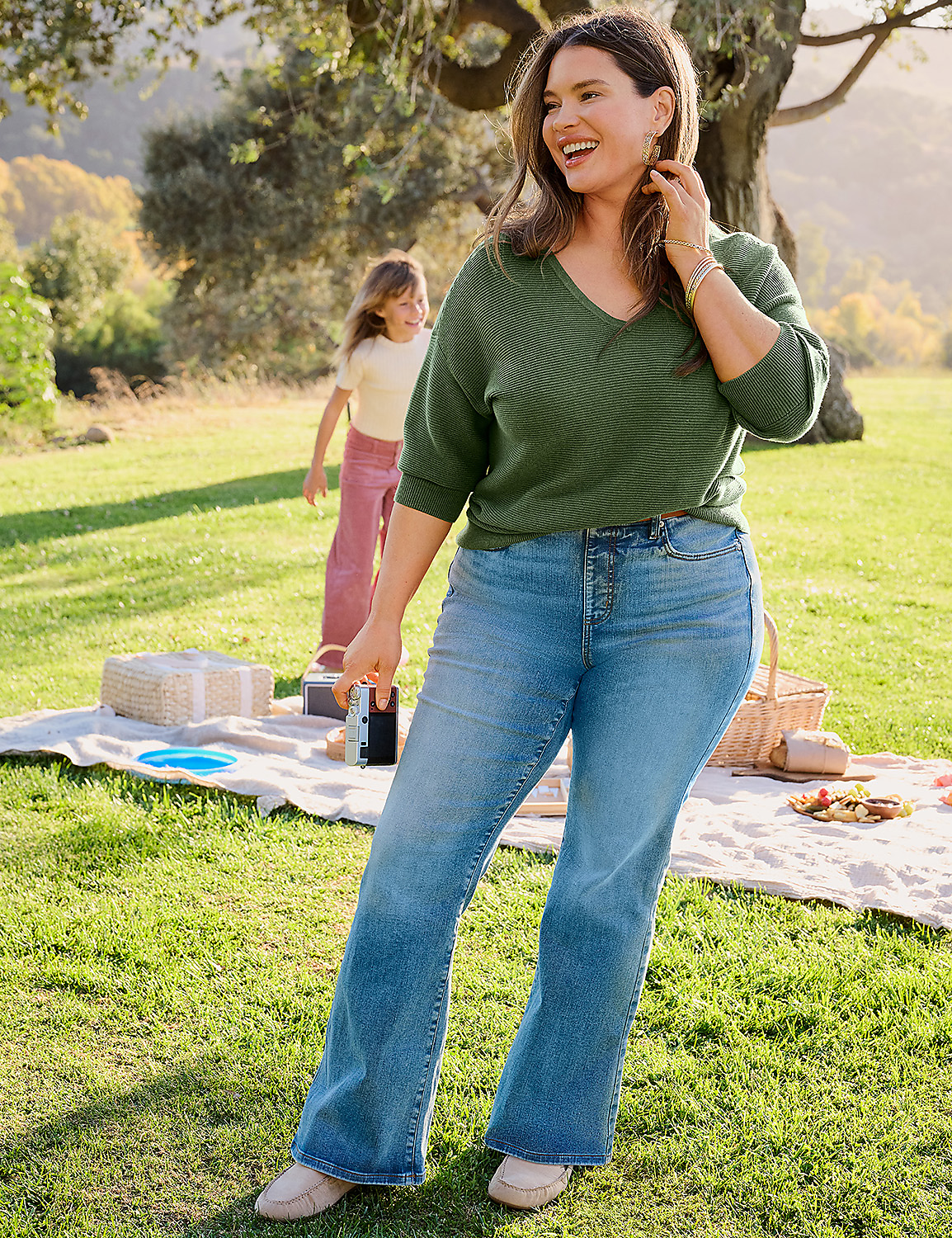 Tighter Tummy Pull-On High-Rise Flare Jean Product Image 4