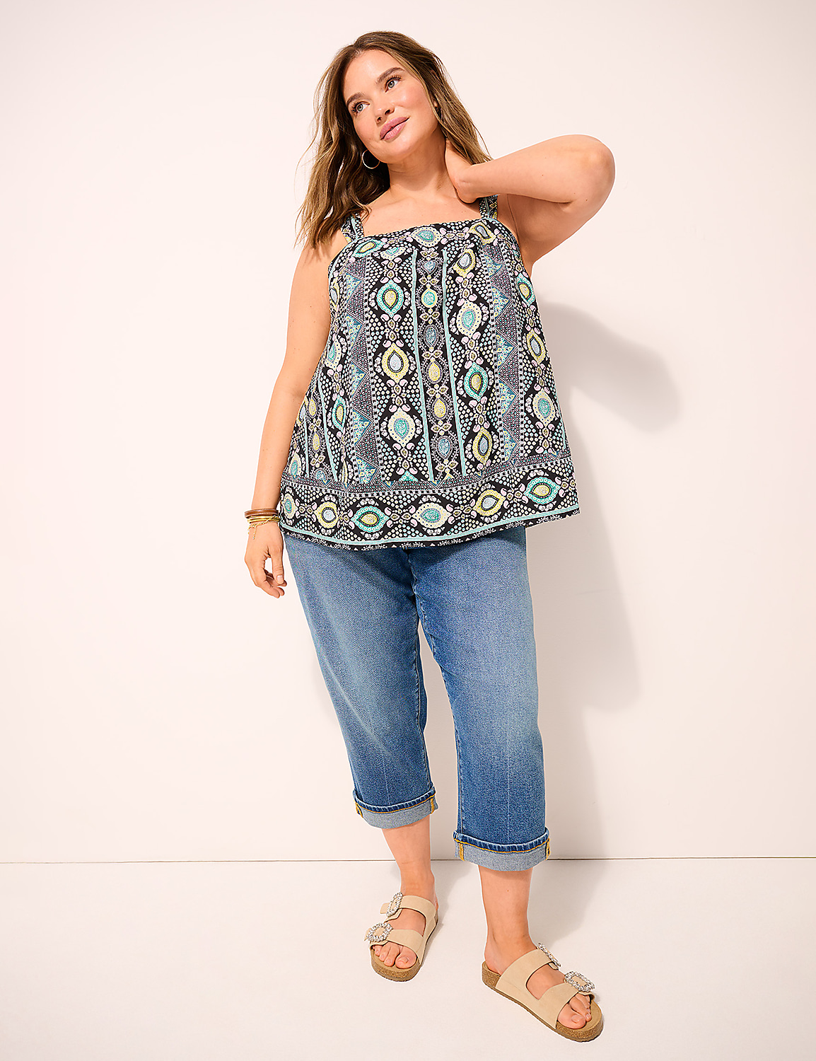 Boyfriend Fit Capri Jean Product Image 4