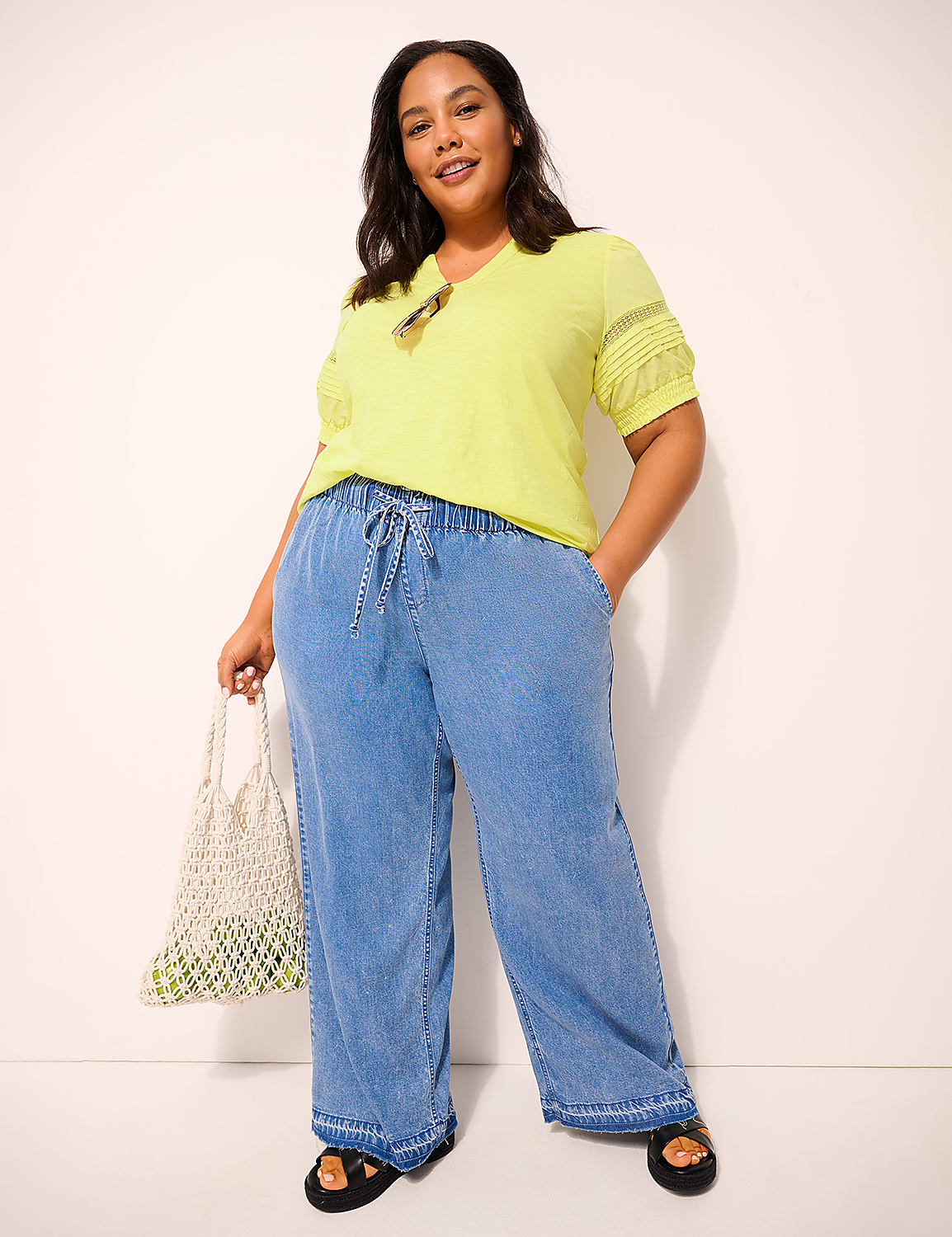 Pull-On Fit Lightweight Denim Relaxed Straight Jean Product Image 4