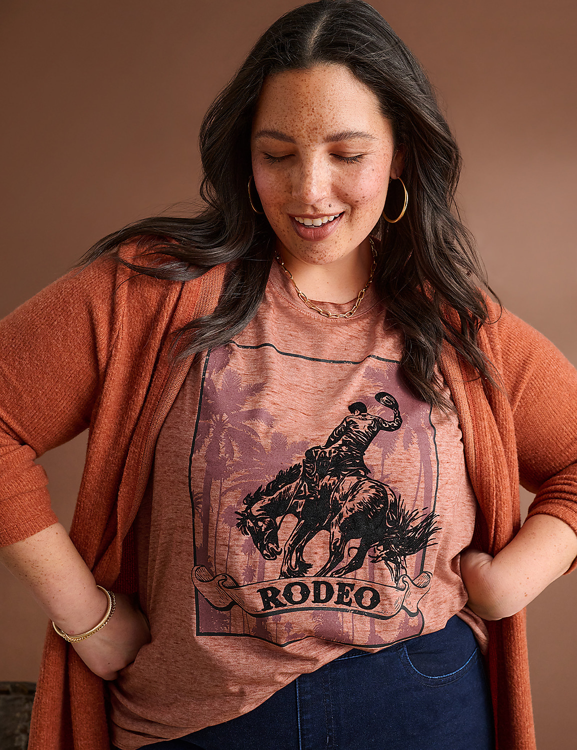 Textured Rodeo Graphic Tee Product Image 4