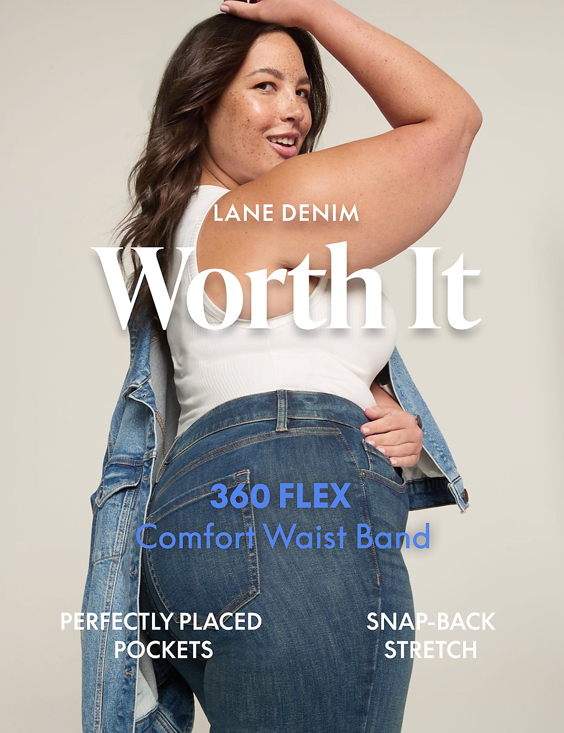 360 Flex Signature Fit High-Rise Wide Leg Jean Product Image 4