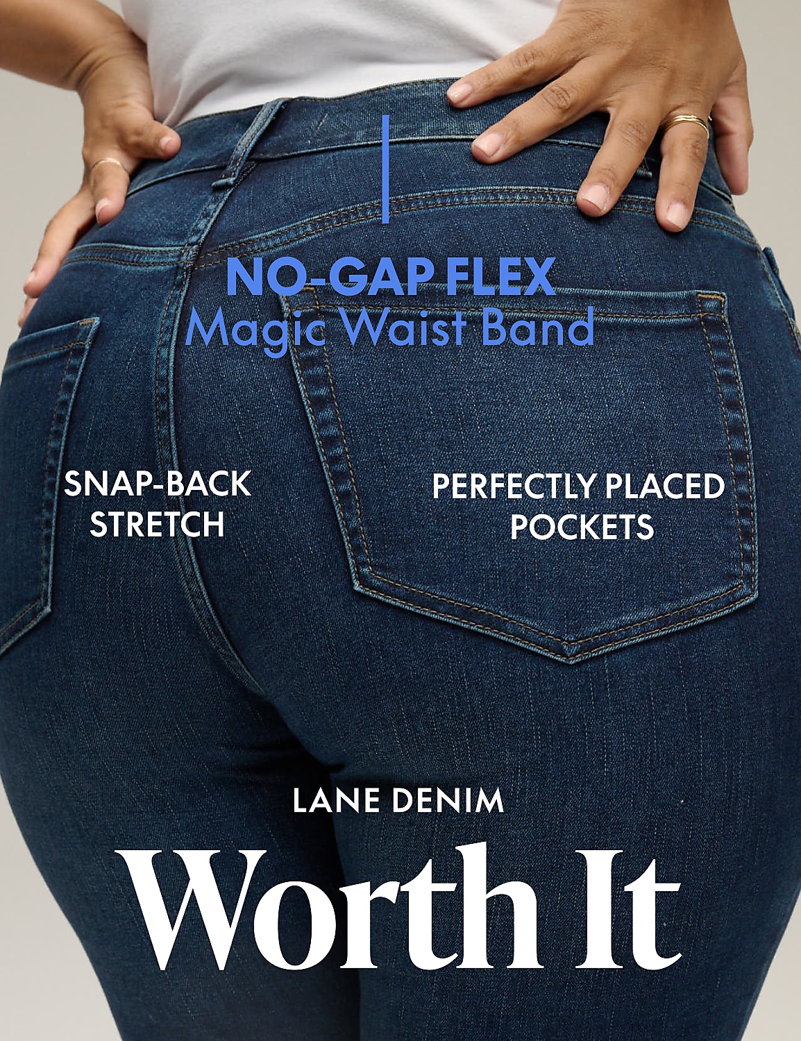 360 Flex Signature Fit High-Rise Wide Leg Jean Product Image 5