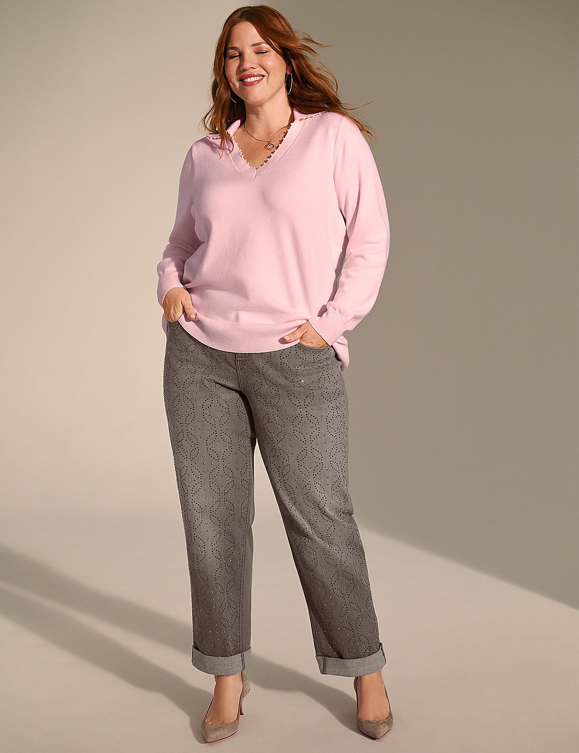 Boyfriend Fit Embellished Jean Product Image 5