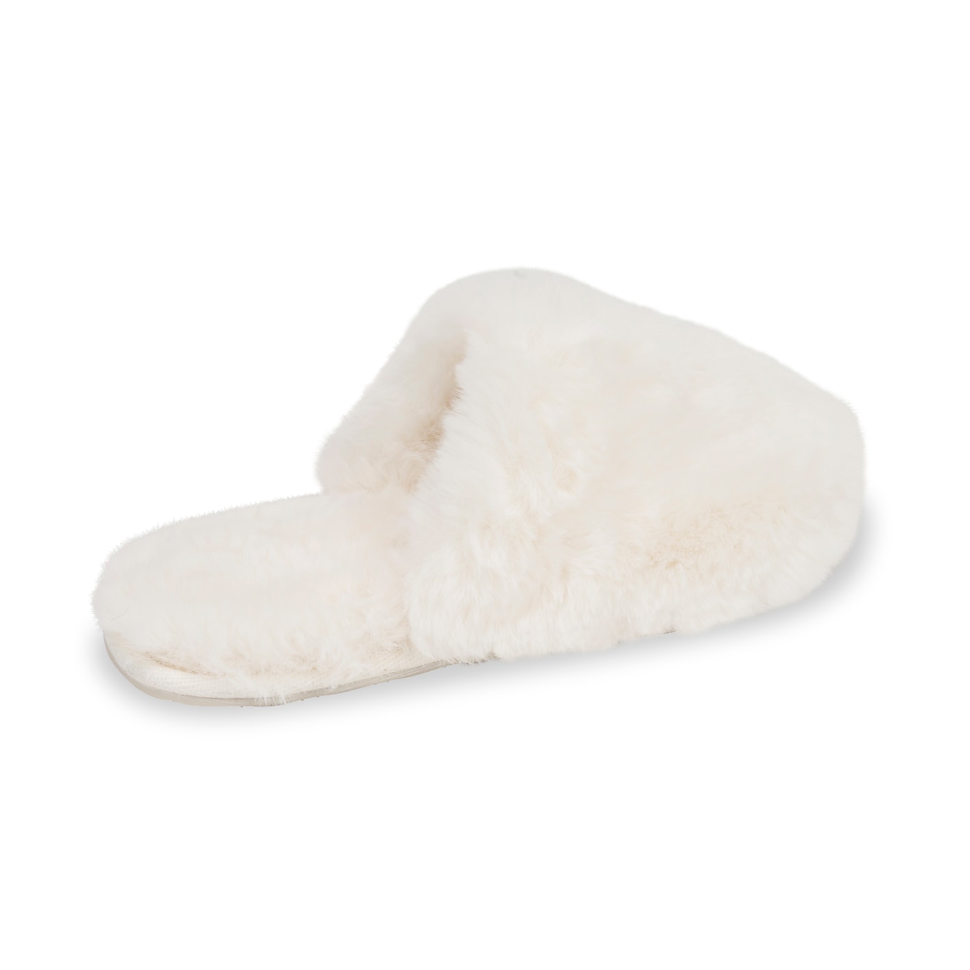 Lemon Lux Faux-Fur Slide Slipper Product Image 6