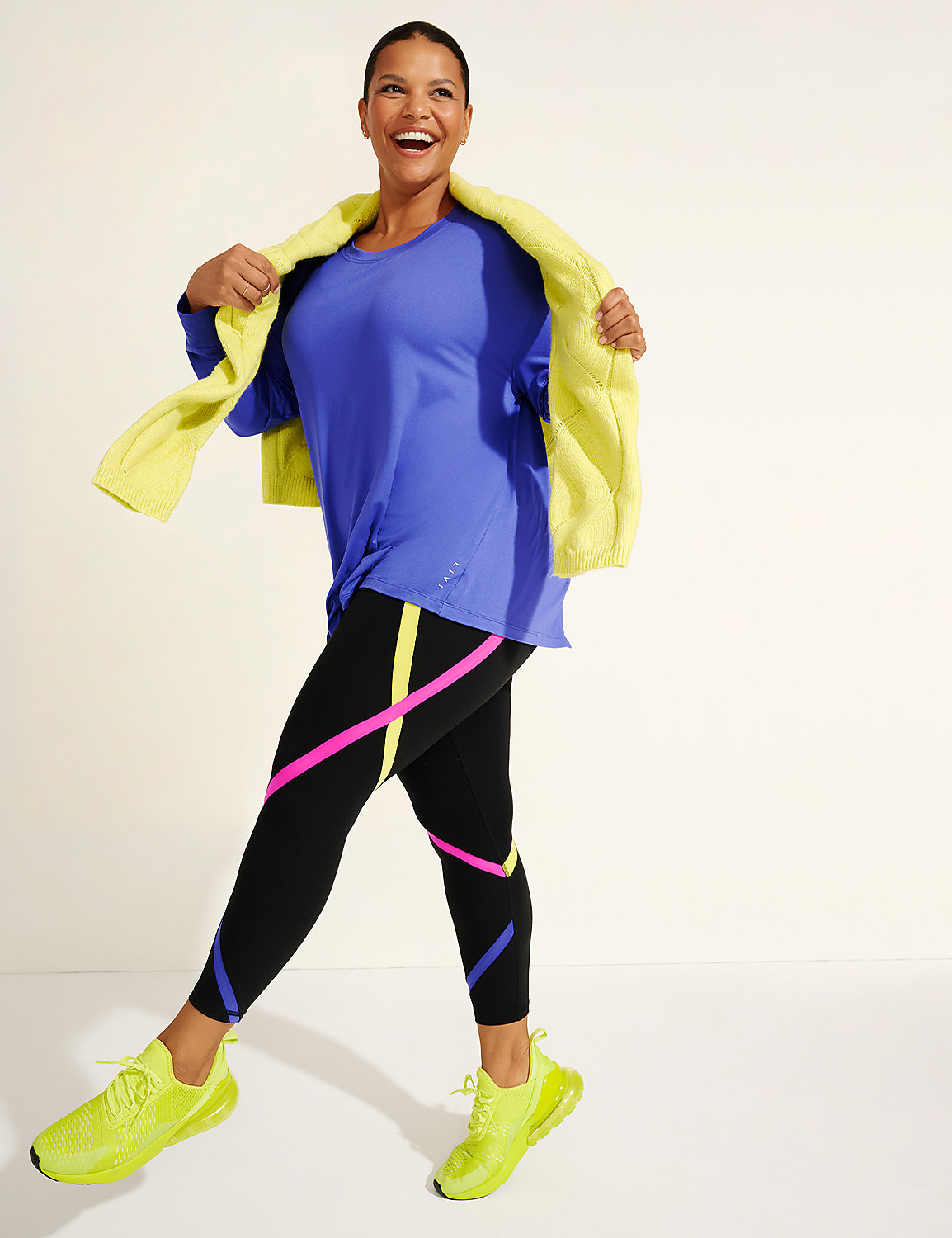 LIVI Soft High-Rise Colorblock 7/8 Legging Product Image 5