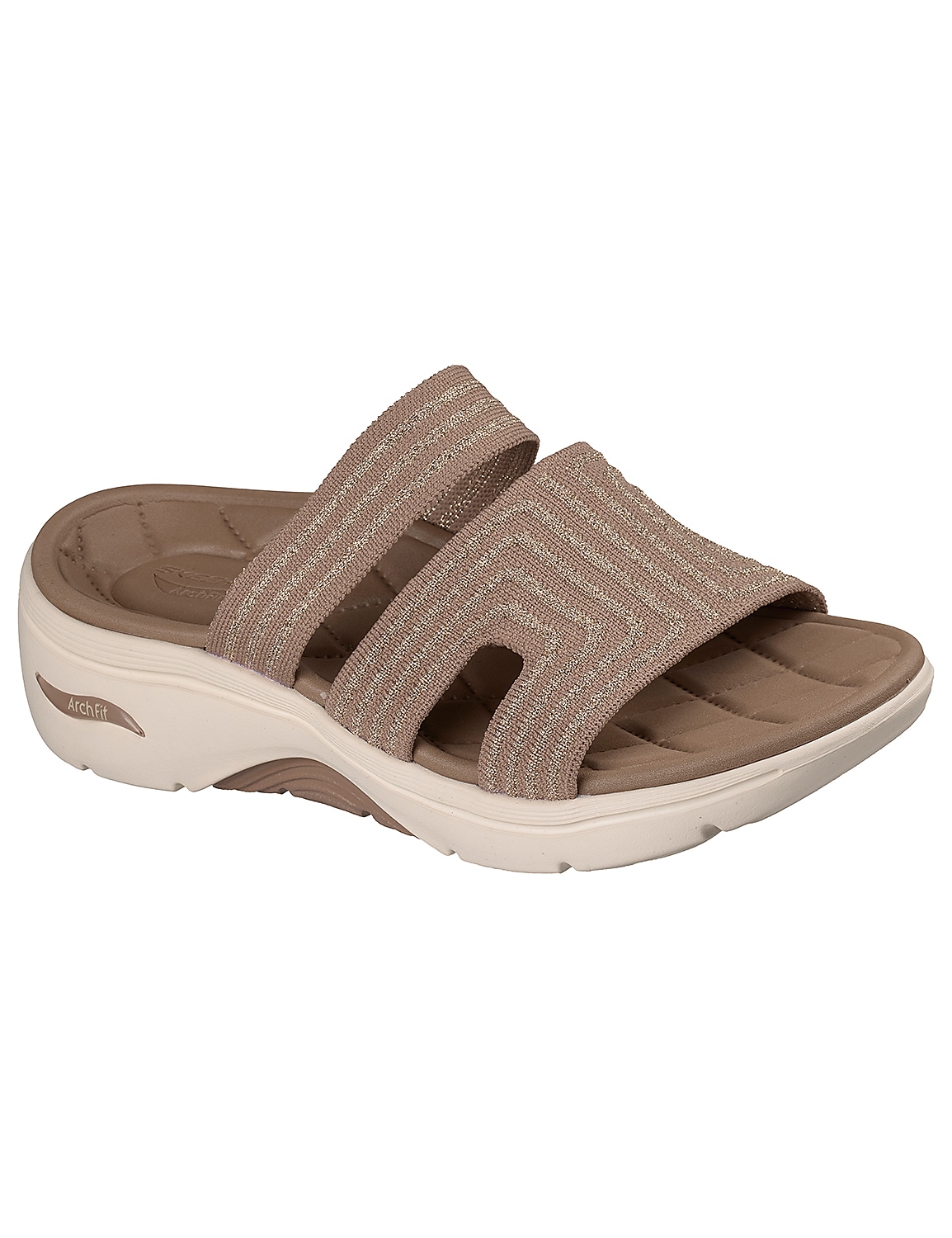 Skechers GO WALK Arch Fit 2.0 Lurex Knit Sandal Product Image 2