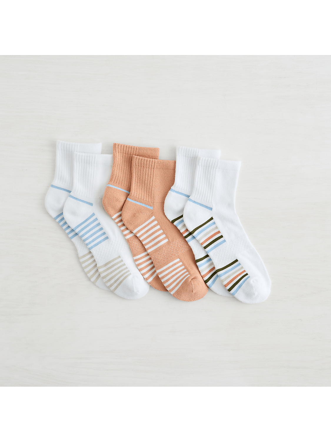 Lemon Women's Powder Stripe Crew Sock Product Image 3