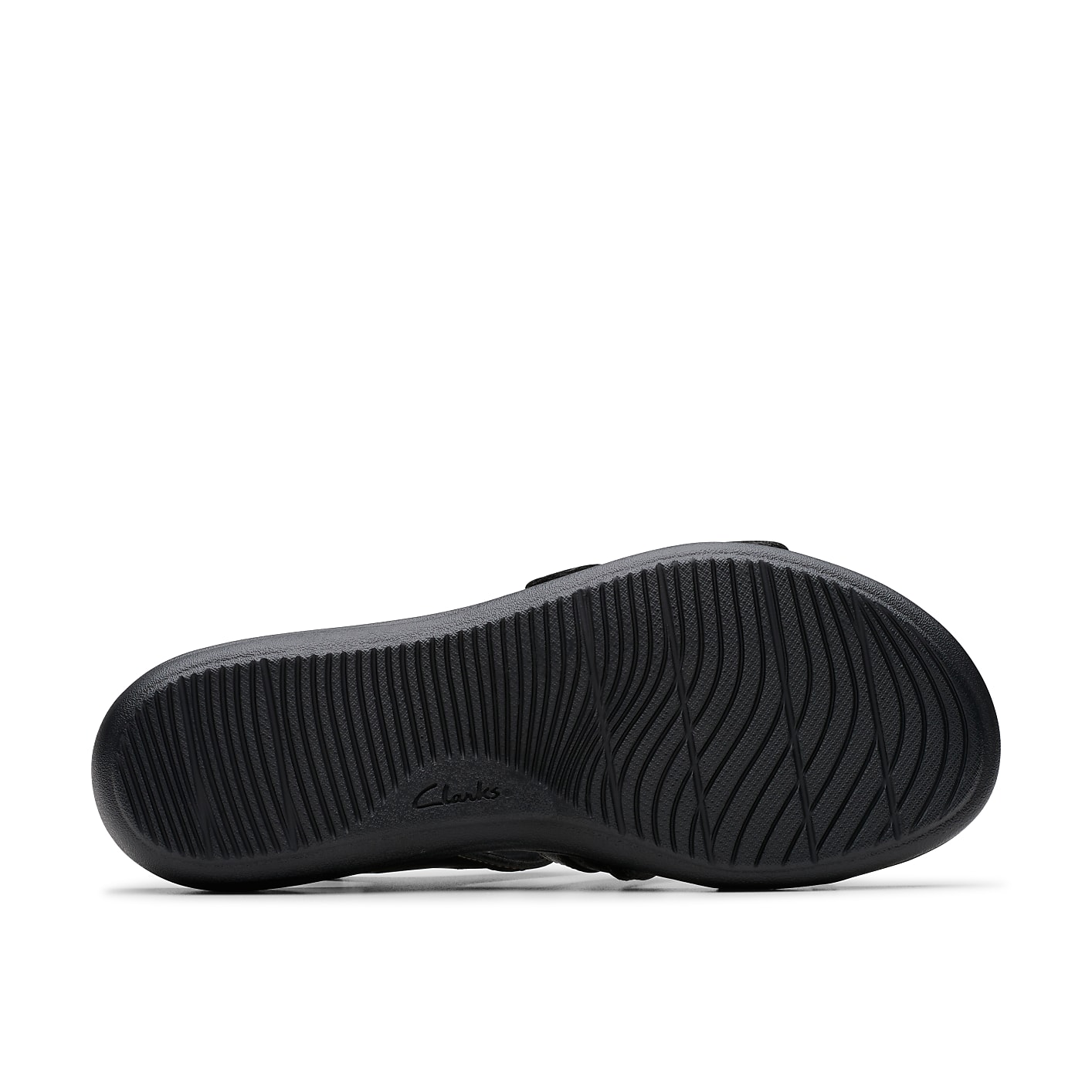 Clarks Laurieann Ivy Black Leather Sandal Product Image 3