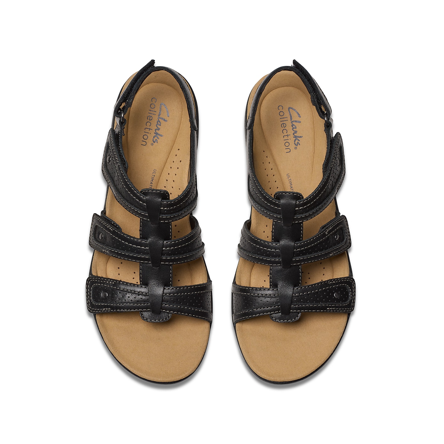 Clarks Laurieann Ivy Black Leather Sandal Product Image 6