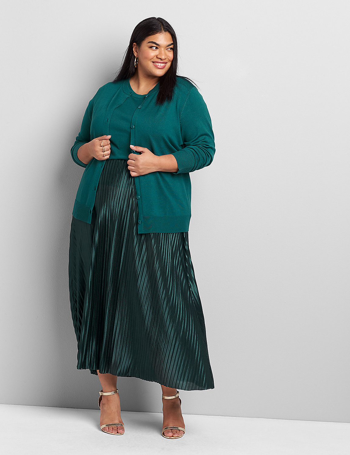 Button-Front Cardigan Product Image 2