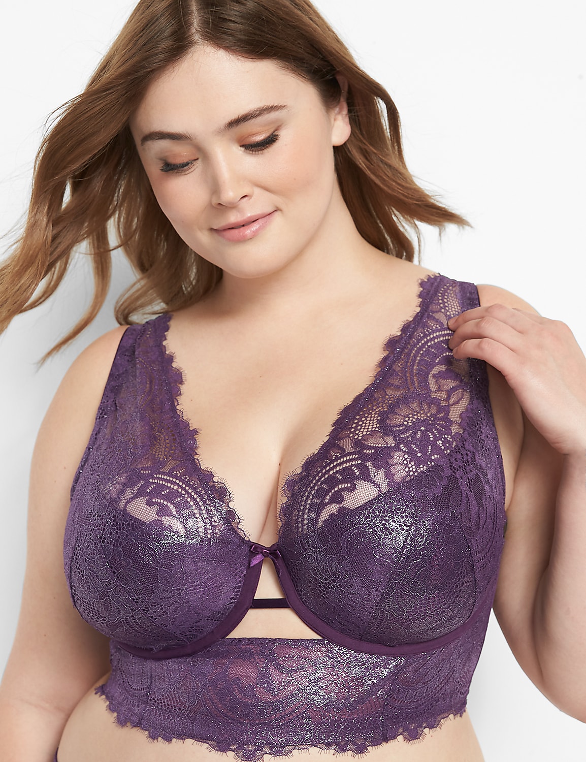 Longline Lightly Lined French Balconette Bra Product Image 4