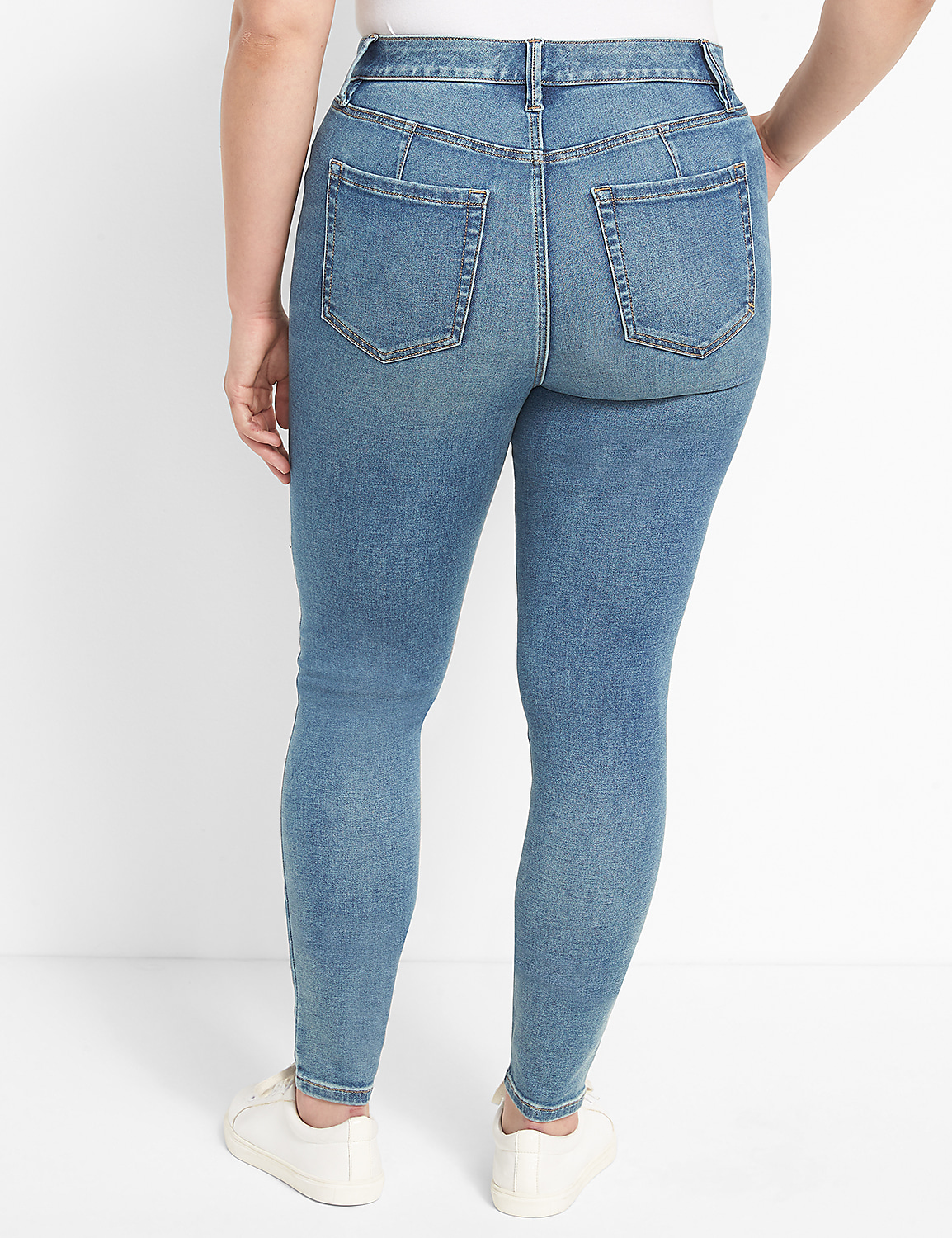 Fit Genius Mid-Rise Skinny Jean - Medium Wash Product Image 2