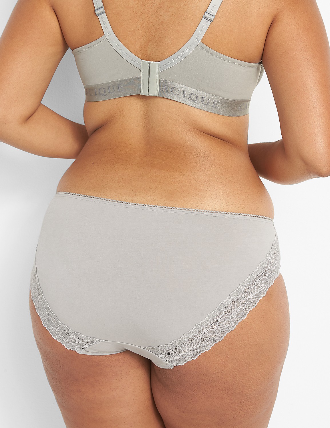 Cotton Hipster Lace-Back Panty Product Image 2