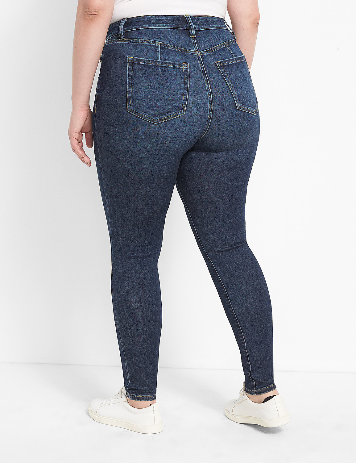 Fit Genius Mid-Rise Skinny Jean - Dark Wash Product Image 2
