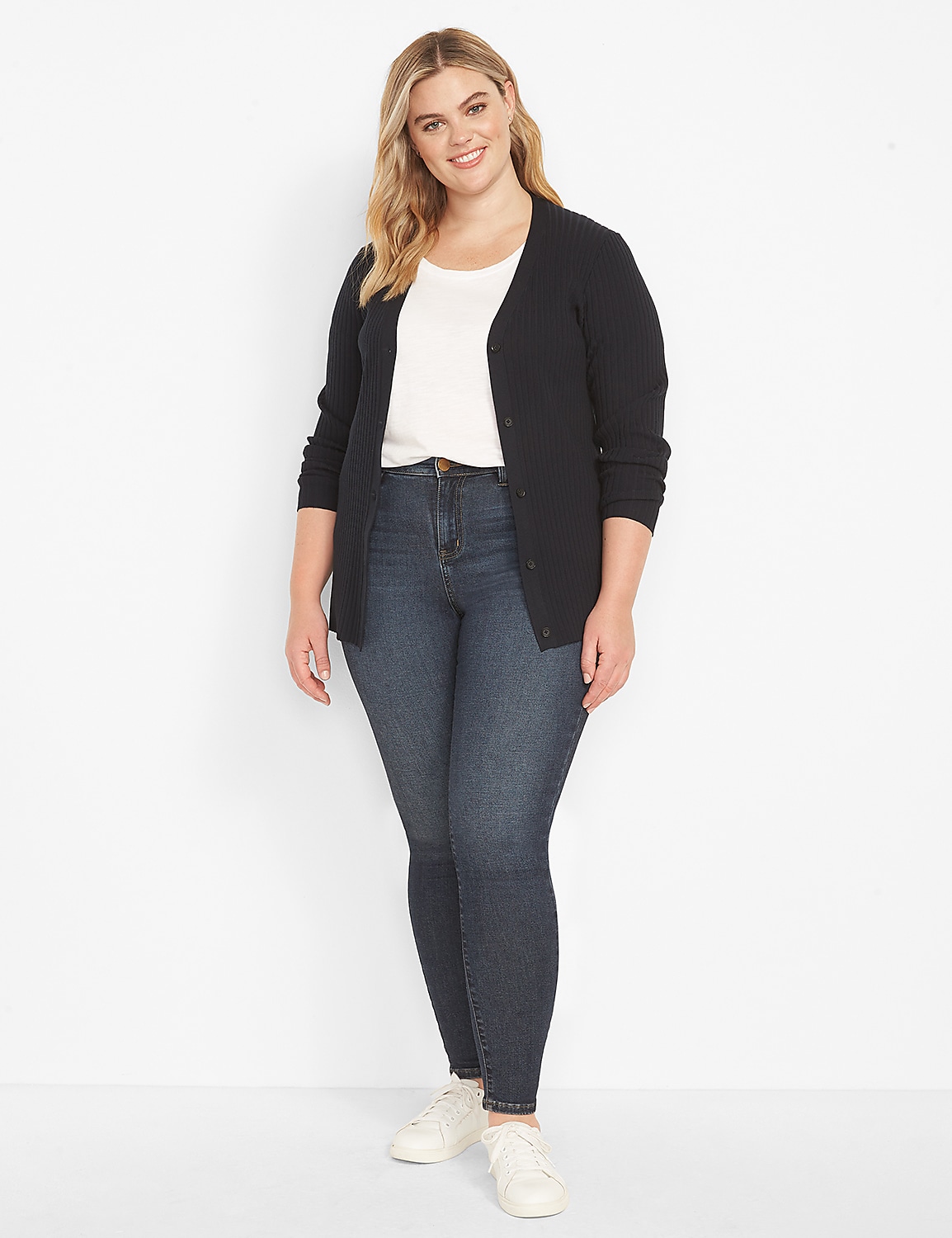 Fit Genius Mid-Rise Skinny Jean - Dark Wash Product Image 3