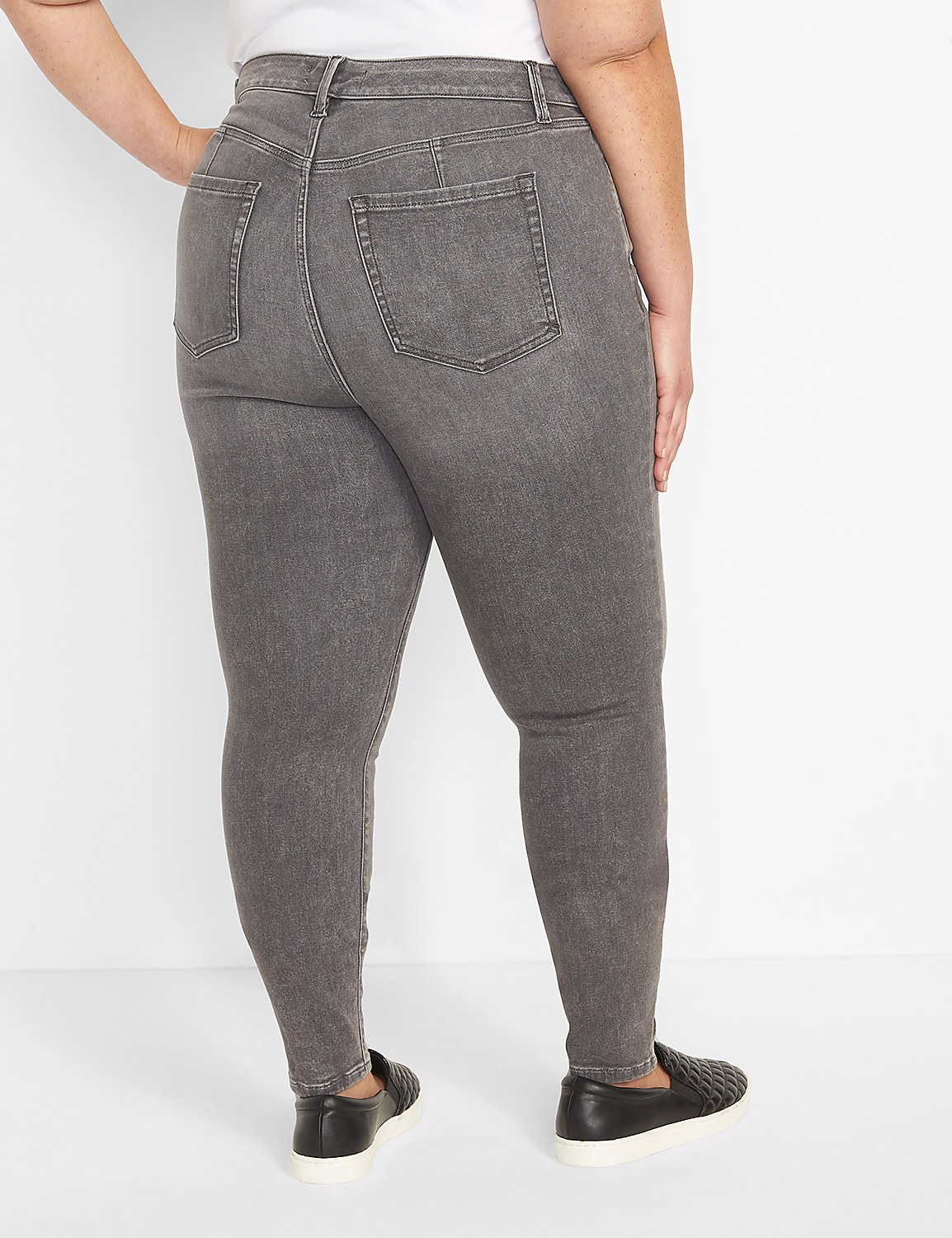Fit Genius High-Rise Skinny Jean - Grey Wash Product Image 2