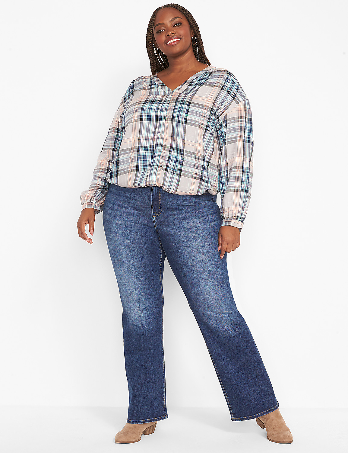 Curvy Fit High-Rise Boot Jean - Medium Wash Product Image 3
