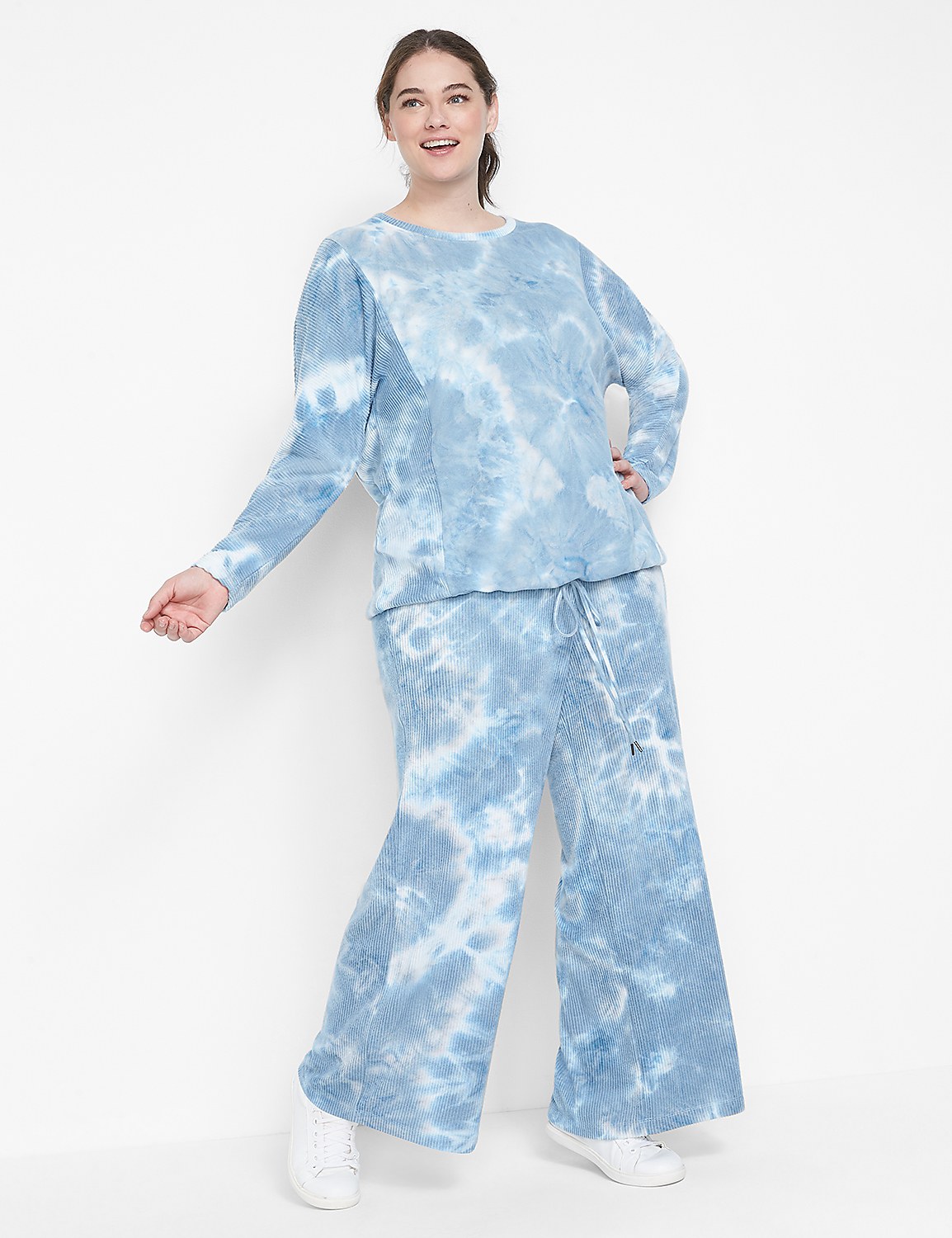 LIVI Tie-Hem Pullover - Tie-Dye Product Image 3