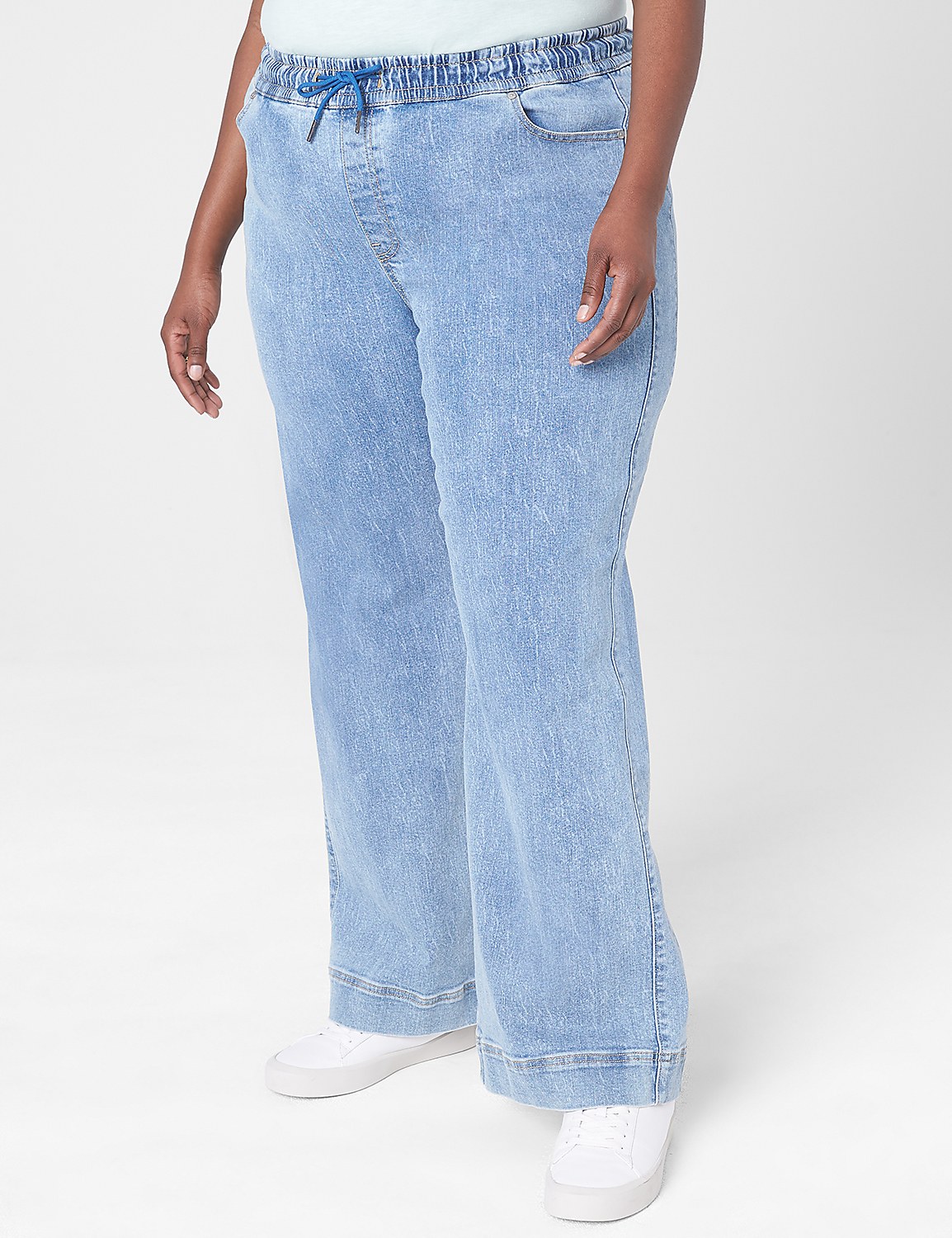 High-Rise Pull-On Relaxed Straight Jean Product Image 1